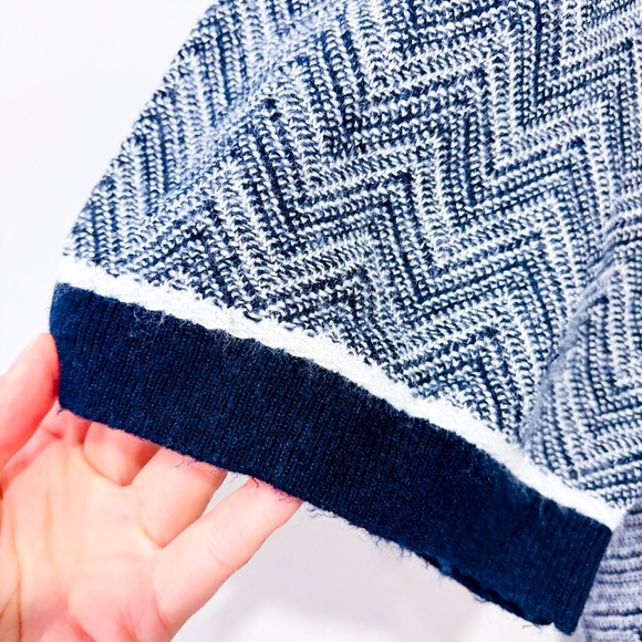 TED BAKER LONDON – Blue knitted polo shirt | Wool blend | 3XL - Picture 4 of 9